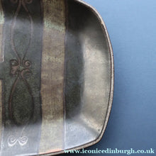 Load image into Gallery viewer, CORNISH STUDIO POTTERY. 1970s Massive Oblong Plate Made at Polperro Pottery
