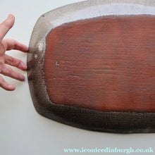 Load image into Gallery viewer, CORNISH STUDIO POTTERY. 1970s Massive Oblong Plate Made at Polperro Pottery
