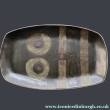 Load image into Gallery viewer, CORNISH STUDIO POTTERY. 1970s Massive Oblong Plate Made at Polperro Pottery
