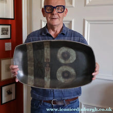 Load image into Gallery viewer, CORNISH STUDIO POTTERY. 1970s Massive Oblong Plate Made at Polperro Pottery

