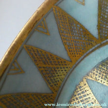 Load image into Gallery viewer, Cornish Studio Pottery. Miniature Gold Lustre PORCELAIN Footed Bowl by Mary Rich (1940 - 2022). SIGNED

