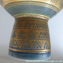 Load image into Gallery viewer, Cornish Studio Pottery. Miniature Gold Lustre PORCELAIN Footed Bowl by Mary Rich (1940 - 2022). SIGNED
