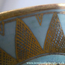 Load image into Gallery viewer, Cornish Studio Pottery. Miniature Gold Lustre PORCELAIN Footed Bowl by Mary Rich (1940 - 2022). SIGNED
