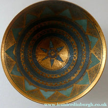 Load image into Gallery viewer, Cornish Studio Pottery. Miniature Gold Lustre PORCELAIN Footed Bowl by Mary Rich (1940 - 2022). SIGNED
