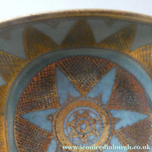 Load image into Gallery viewer, Cornish Studio Pottery. Miniature Gold Lustre PORCELAIN Footed Bowl by Mary Rich (1940 - 2022). SIGNED
