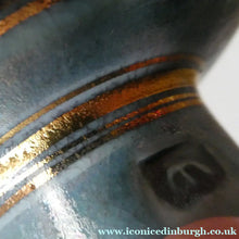 Load image into Gallery viewer, Cornish Studio Pottery. Miniature Gold Lustre PORCELAIN Footed Bowl by Mary Rich (1940 - 2022). SIGNED
