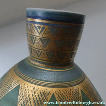 Load image into Gallery viewer, Cornish Studio Pottery. Miniature Gold Lustre PORCELAIN Footed Bowl by Mary Rich (1940 - 2022). SIGNED
