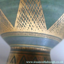 Load image into Gallery viewer, Cornish Studio Pottery. Miniature Gold Lustre PORCELAIN Footed Bowl by Mary Rich (1940 - 2022). SIGNED
