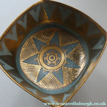 Load image into Gallery viewer, Cornish Studio Pottery. Miniature Gold Lustre PORCELAIN Footed Bowl by Mary Rich (1940 - 2022). SIGNED
