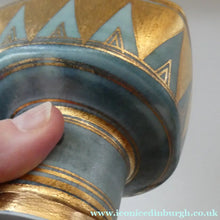 Load image into Gallery viewer, Cornish Studio Pottery. Miniature Gold Lustre PORCELAIN Footed Bowl by Mary Rich (1940 - 2022). SIGNED
