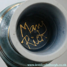 Load image into Gallery viewer, Cornish Studio Pottery. Miniature Gold Lustre PORCELAIN Footed Bowl by Mary Rich (1940 - 2022). SIGNED
