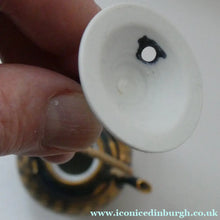 Load image into Gallery viewer, Cornish Studio Pottery. Miniature Gold Lustre PORCELAIN Tea Pot by Mary Rich (1940 - 2022)
