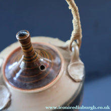 Load image into Gallery viewer, Cornish Studio Pottery. Miniature Gold Lustre PORCELAIN Tea Pot by Mary Rich (1940 - 2022)
