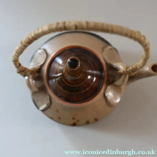 Load image into Gallery viewer, Cornish Studio Pottery. Miniature Gold Lustre PORCELAIN Tea Pot by Mary Rich (1940 - 2022)
