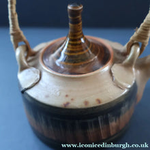 Load image into Gallery viewer, Cornish Studio Pottery. Miniature Gold Lustre PORCELAIN Tea Pot by Mary Rich (1940 - 2022)
