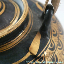 Load image into Gallery viewer, Cornish Studio Pottery. Miniature Gold Lustre PORCELAIN Tea Pot by Mary Rich (1940 - 2022)
