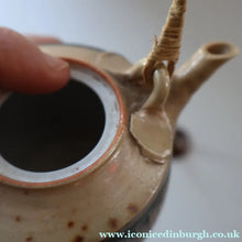 Load image into Gallery viewer, Cornish Studio Pottery. Miniature Gold Lustre PORCELAIN Tea Pot by Mary Rich (1940 - 2022)
