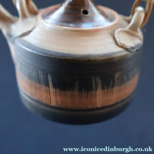 Load image into Gallery viewer, Cornish Studio Pottery. Miniature Gold Lustre PORCELAIN Tea Pot by Mary Rich (1940 - 2022)
