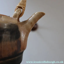 Load image into Gallery viewer, Cornish Studio Pottery. Miniature Gold Lustre PORCELAIN Tea Pot by Mary Rich (1940 - 2022)

