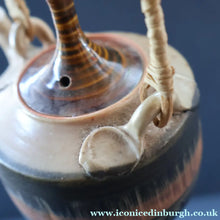 Load image into Gallery viewer, Cornish Studio Pottery. Miniature Gold Lustre PORCELAIN Tea Pot by Mary Rich (1940 - 2022)
