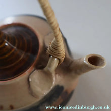 Load image into Gallery viewer, Cornish Studio Pottery. Miniature Gold Lustre PORCELAIN Tea Pot by Mary Rich (1940 - 2022)
