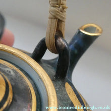 Load image into Gallery viewer, Cornish Studio Pottery. Miniature Gold Lustre PORCELAIN Tea Pot by Mary Rich (1940 - 2022)
