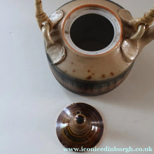 Load image into Gallery viewer, Cornish Studio Pottery. Miniature Gold Lustre PORCELAIN Tea Pot by Mary Rich (1940 - 2022)
