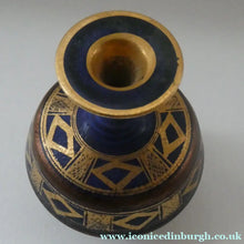 Load image into Gallery viewer, Cornish Studio Pottery. Miniature Gold Lustre PORCELAIN Vase by Mary Rich (1940 - 2022)
