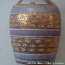 Load image into Gallery viewer, Cornish Studio Pottery. Miniature Gold Lustre PORCELAIN Vase by Mary Rich (1940 - 2022)
