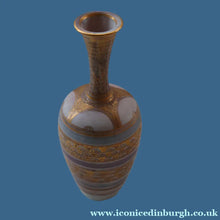Load image into Gallery viewer, Cornish Studio Pottery. Miniature Gold Lustre PORCELAIN Vase by Mary Rich (1940 - 2022)
