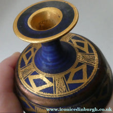 Load image into Gallery viewer, Cornish Studio Pottery. Miniature Gold Lustre PORCELAIN Vase by Mary Rich (1940 - 2022)
