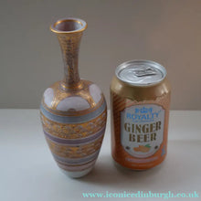 Load image into Gallery viewer, Cornish Studio Pottery. Miniature Gold Lustre PORCELAIN Vase by Mary Rich (1940 - 2022)

