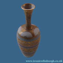 Load image into Gallery viewer, Cornish Studio Pottery. Miniature Gold Lustre PORCELAIN Vase by Mary Rich (1940 - 2022)
