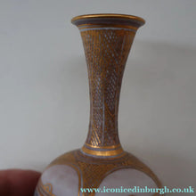 Load image into Gallery viewer, Cornish Studio Pottery. Miniature Gold Lustre PORCELAIN Vase by Mary Rich (1940 - 2022)
