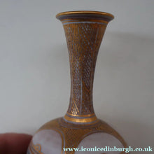 Load image into Gallery viewer, Cornish Studio Pottery. Miniature Gold Lustre PORCELAIN Vase by Mary Rich (1940 - 2022)
