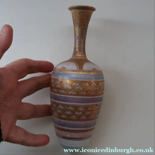 Load image into Gallery viewer, Cornish Studio Pottery. Miniature Gold Lustre PORCELAIN Vase by Mary Rich (1940 - 2022)
