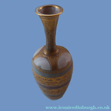 Load image into Gallery viewer, Cornish Studio Pottery. Miniature Gold Lustre PORCELAIN Vase by Mary Rich (1940 - 2022)
