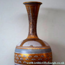 Load image into Gallery viewer, Cornish Studio Pottery. Miniature Gold Lustre PORCELAIN Vase by Mary Rich (1940 - 2022)
