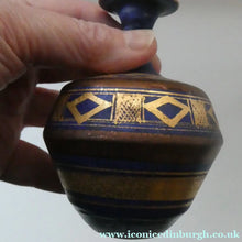 Load image into Gallery viewer, Cornish Studio Pottery. Miniature Gold Lustre PORCELAIN Vase by Mary Rich (1940 - 2022)
