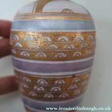 Load image into Gallery viewer, Cornish Studio Pottery. Miniature Gold Lustre PORCELAIN Vase by Mary Rich (1940 - 2022)
