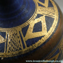 Load image into Gallery viewer, Cornish Studio Pottery. Miniature Gold Lustre PORCELAIN Vase by Mary Rich (1940 - 2022)
