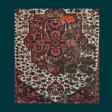 Load image into Gallery viewer, SCOTTISH ART: Rare Large Screenprint by Bel Cowie Entitled "Red Geranium for an Oriental Carpet".  Signed and dated Feb '80. RARE
