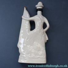 Load image into Gallery viewer, CRIMEAN WAR Interest. 1850s Antique Staffordshire Figurine of a Scottish Soldier with Raised Flag. SCOTLAND'S PRIDE
