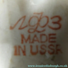 Load image into Gallery viewer, Vintage Lomonosov Soviet USSR Miniature Porcelain Group of White Rabbits
