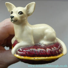 Load image into Gallery viewer, Vintage BESWICK Figurine of a Little Chihuahua Dog Lying on a Cushion
