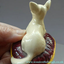 Load image into Gallery viewer, Vintage BESWICK Figurine of a Little Chihuahua Dog Lying on a Cushion
