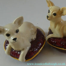 Load image into Gallery viewer, Vintage BESWICK Figurine of a Little Chihuahua Dog Lying on a Cushion
