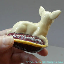 Load image into Gallery viewer, Vintage BESWICK Figurine of a Little Chihuahua Dog Lying on a Cushion
