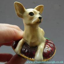 Load image into Gallery viewer, Vintage BESWICK Figurine of a Little Chihuahua Dog Lying on a Cushion
