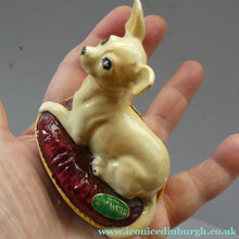 Load image into Gallery viewer, Vintage BESWICK Figurine of a Little Chihuahua Dog Lying on a Cushion
